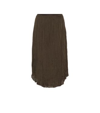 Vince Pleated-crêpe skirt