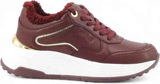 Guess Farrea Faux Fur Sneaker - Dames - Sneakers - Rood - 35 EU - Schoenen