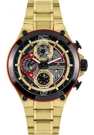 Jacques Lemans 1-2150H Mens Manchester Watch - Gold - One Size