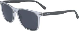 Lacoste L882S Zonnebril - Heren - Zonnebrillen - Grijs - 55 MM - Accessoires