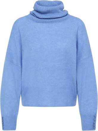 Ichi Maglione Dolcevita - - Knitwear - Donna - Blu - L