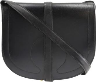 Herm&egrave;s Tweedehands leren schoudertassen - Dames - Vintage Schoudertas - Zwart - ONE Size - Vintage