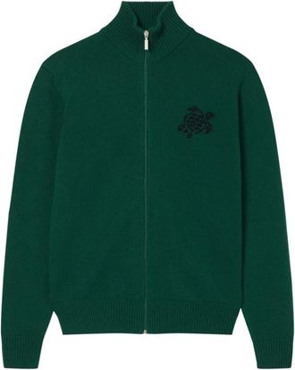 Vilebrequin Petrus Full-zip Sweater - Heren - Truien - Groen - Maat: S Wol