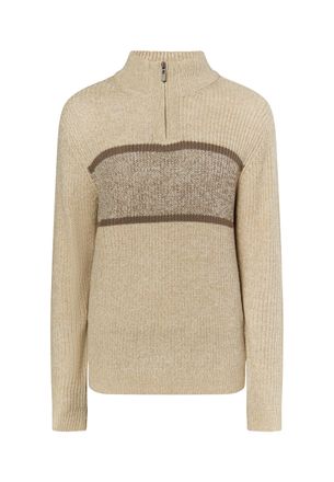 Mymo Grof gebreide trui Heren Beige Veelkleurig