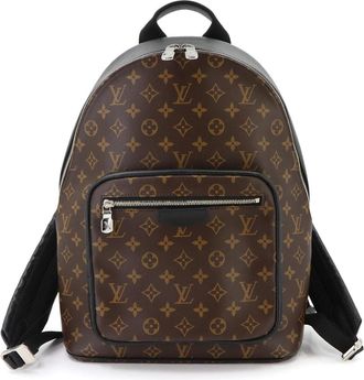 Louis Vuitton Black Brown Monogram Macassar Backpack (Pre-Owned)