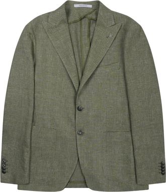 Tagliatore Montecarlo Linen-Cotton Tailored Blazer