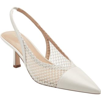 Marc Fisher Gipsi Pointed Toe Slingback Pump in Ivory at Nordstrom, Size 7.5