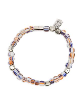 Paul Smith striped-beads bracelet - Zilver