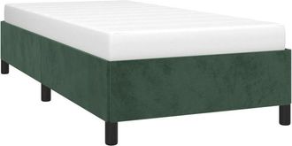 vidaXL Vidaxl - Estructura de cama sin colchón terciopelo verde oscuro 90x200cm