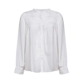 Isabel Marant Dames, Blouses & Shirts, Beige, Maat: M Katoen