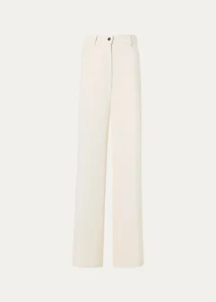 Akris Cooper Cotton-Blend Straight-Leg Pants