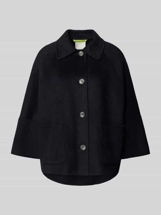 Fuchs Schmitt Relaxed Fit Jacke aus Woll-Mix mit Umlegekragen in Marine, Gr&ouml;&szlig;e 34