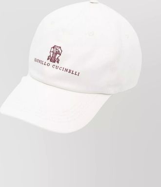 Brunello Cucinelli cotton baseball cap featuring logo design