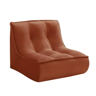 Oviala Sill&oacute;n de tela 90 x 80 x 70 cm terracota