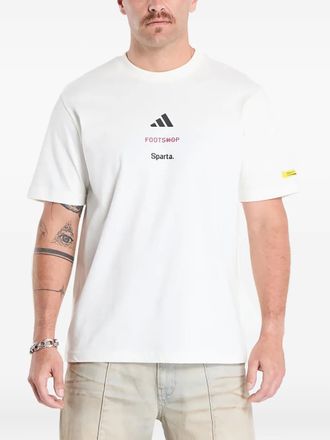 adidas x Footshop x Sparta crest T-shirt - unisex - Cotton - XXXL - Neutrals