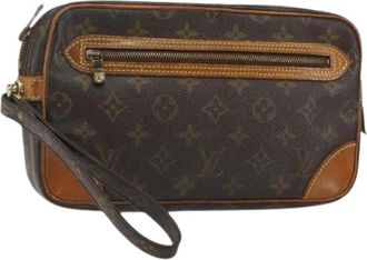 Louis Vuitton Pre-owned Canvas Clutch - Dames - Vintage Clutch - Bruin - ONE Size - Vintage