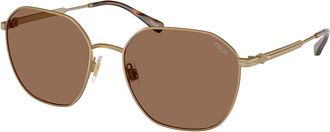 Polo Ralph Lauren PH3160 944973 Mens Sunglasses Gold Size 56