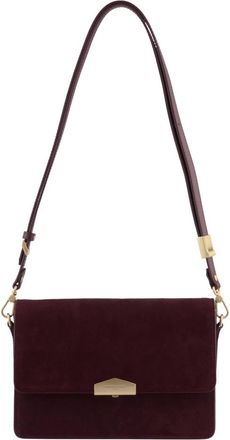 Pourchet Tassen, Dames, Rood, ONE Size, Leer, Anjou Schoudertas