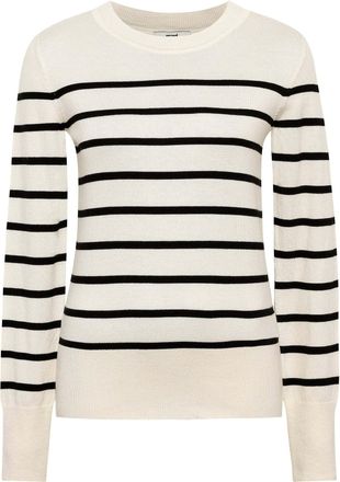 Mavi Strickpullover MAVI Mavi Pullover Crew Neck Sweater, Damen, Gr. L, beige, Obermaterial: 55% Viskose CV. 25% Polyester PES. 20% Polyamid PA., Pullover 