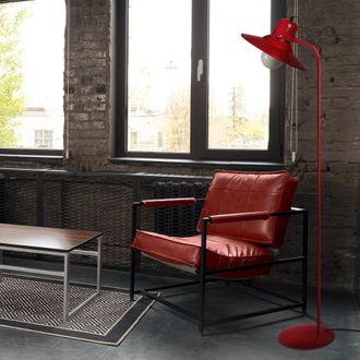 Tosel L&aacute;mpara para leer metal Alt.150cm rojo Pantalla: rojo