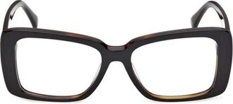 Max Mara Clip-On Optisch Frame - Dames - Brillen - Bruin - 53 MM - Accessoires