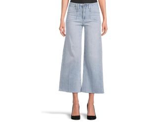 Paige Anessa Set in Pockets Raw Hem in Shooting Star Womens Jeans Shooting Star : 30 27, Cotton/Denim/Polyester