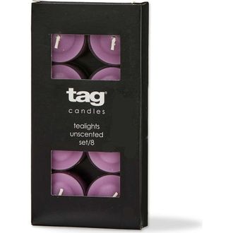 Tag Color Studio Tealight Candles Set of Eight Lilac Paraffin in Purple at Nordstrom