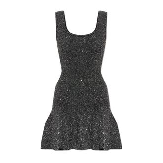 LoveShackFancy Sarajane Dress - Dames - Feestkleedjes - Grijs - L - Leer - Kleedjes