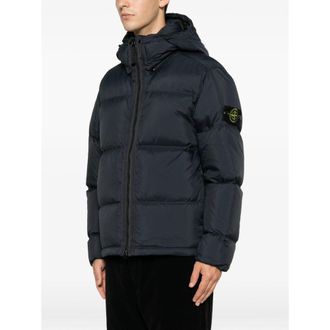 Stone Island Padded Ripstop Down Jacket - Navy