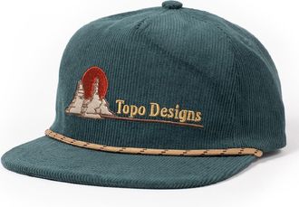 Topo Designs Corduroy Trucker Hat Green