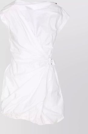 Pinko asymmetric hem belted waist mini dress