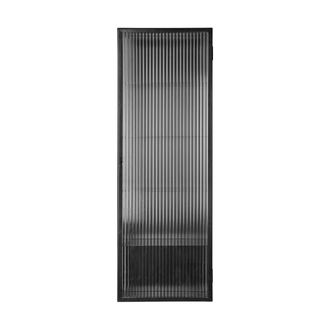 Ferm Living Haze Wandschrank, 35 x 100 cm, Glas / schwarz