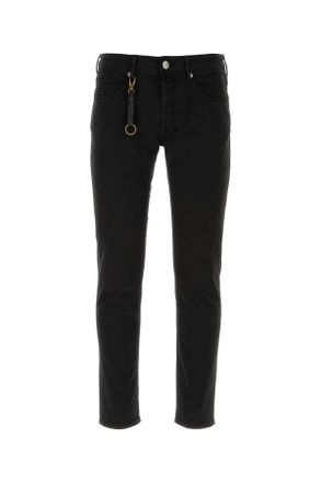 Incotex Black Stretch Cotton Pant