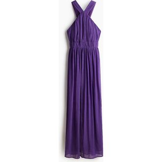 H&M Draped Dress in Purple at Nordstrom, Size Xx-Large