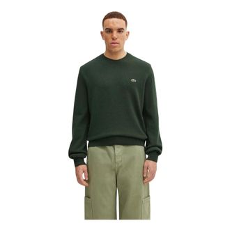 Lacoste Jersey de Lana Cuello Redondo - Knitwear - Hombre - Verde - 2XL