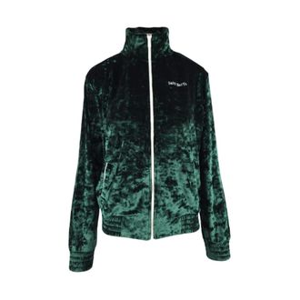 MC2 Saint Barth Hoodies & sweatvesten, Dames, Groen, M, Groene Sweater Bomber met Rits