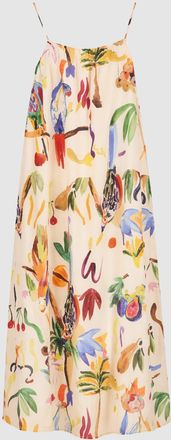 G.Kero Robe Perruches Poppy Blanc