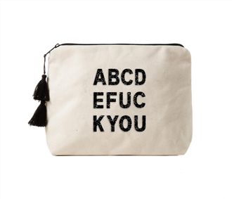 Fallon & Royce Womens Crystal Bikini Bag In AbcdeF*ckyou