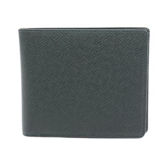 Louis Vuitton Pre-owned Wallets, male, Green, Size: ONE SIZE Pre-owned Porte Billets Cartes de Credit Taiga Leather Wallet