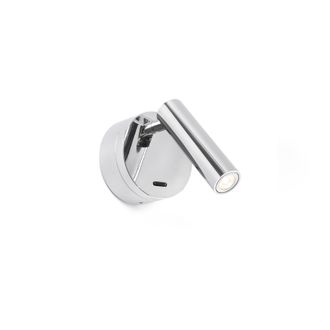 Netlighting Boc Led Chrome Reading Light 3W 3000K in Grey