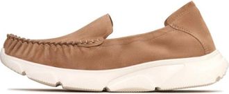 Cesare Gaspari Leren Platform Mocassins Alisa - Beige - Dames - Loafers - Beige - 41 EU - Leer - Schoenen