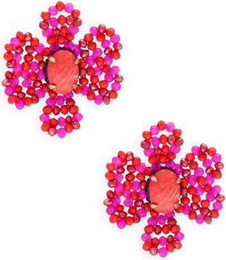 Lott. Gioielli Lott. Gioielli, Accessoires, Dames, Roze, ONE Size, Blooming Flower Earrings