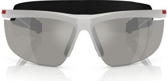 Prada 96mm Gradient Pillow Sunglasses in Grey Mirror at Nordstrom