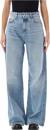 Icon Denim Los Angeles Debby Wide Leg Jeans - Dames - Loose Fit Jeans - Blauw - W27 - Katoen - Jeans