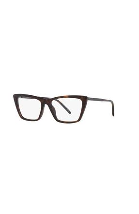 Saint Laurent 54mm Rectangle optical glasses in Tortoise at Nordstrom