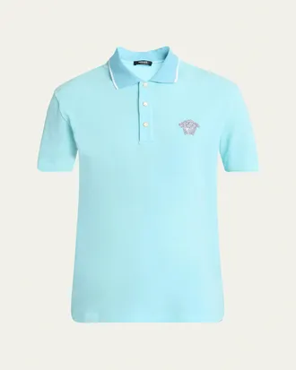 Tシャツ・カットソー VERSACE 'Coupe Blason' polo shirt (10139061A11305 1B000) Versace Coupe Blason Polo from $410.00 - on Stylight