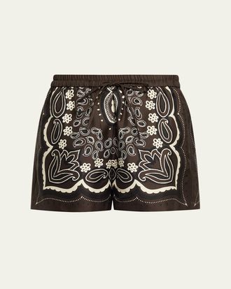 Nili Lotan Frances Silk Shorts