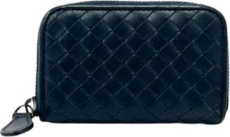 Bottega Veneta Pre-owned Wallets, female, Blue, Size: ONE SIZE Pre-owned Card case