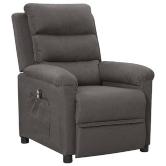 vidaXL Vidaxl - Sill&oacute;n Reclinable El&eacute;ctrico De Tela Gris Oscuro