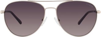 Guess Brown Gradient Pilot Ladies Sunglasses GF6143 32F 59